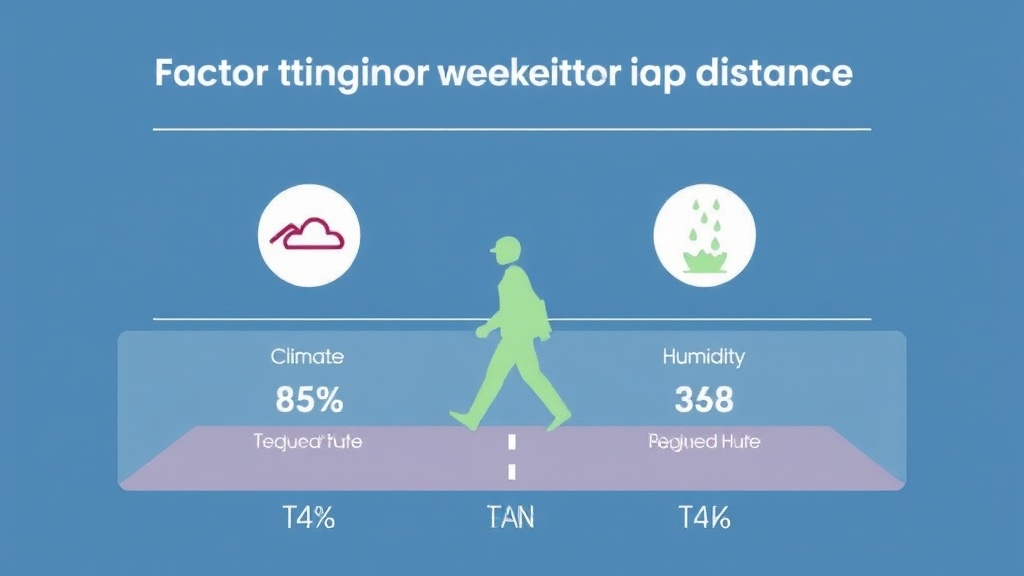 보행 거리 구간별 특성을 나타내는 다이어그램